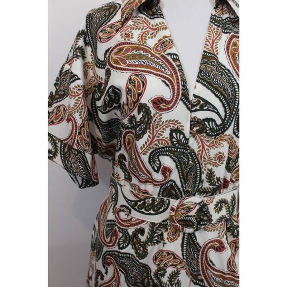 NICHOLAS Sz 14 Amina Shirt Dress Jaipur Paisley Pearl NWT - Picture 6 of 8